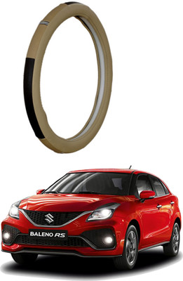 AUTO PEARL Steering Cover For Maruti Baleno(Brown Beige, Leatherite)