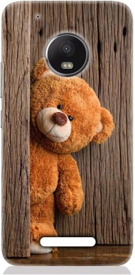 Smutty Back Cover for Motorola Moto C Plus - Teddybear Print(Multicolor, Hard Case, Pack of: 1)