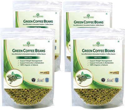 

Nutriherbs Green Coffee Beans Unroasted - 200 gm - (Pack of3) Roast & Ground Coffee(3 x 200 g, Green Coffee Flavoured)