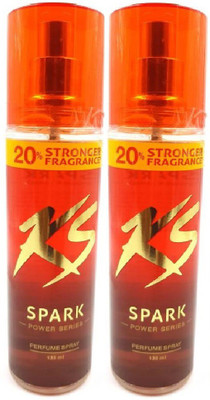 KS SPARK power series Perfume Body Spray(135ml) pack of 2 Deodorant Spray  -  For Men(270 ml, Pack of 2)
