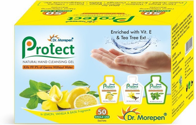 

Dr. Morepen Protect Hand Sanitizer(50 ml, Pouch, Pack of 50)