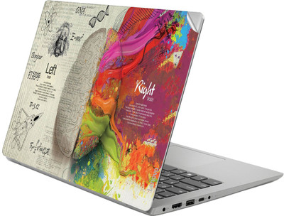 GADGETS WRAP GWSG-2650 Printed Top Only Brain left right Vinyl Laptop Decal 14