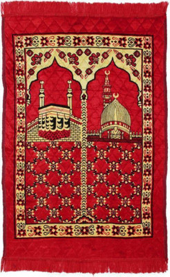 Shreejee Polyester Prayer Mat(Multicolor, Medium, Pack of 3)
