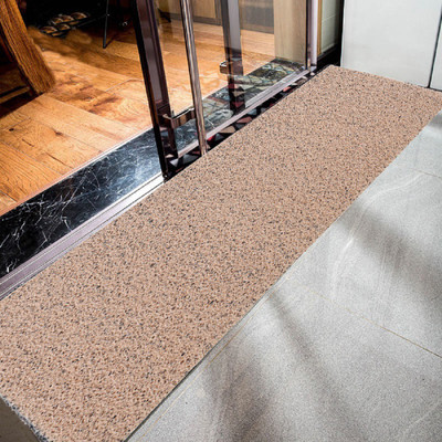 KUBER INDUSTRIES Rubber Door Mat(Cream, Free)