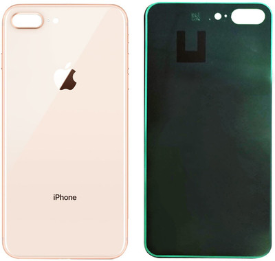 Unique4Ever Apple Iphone 8 Plus Glass Back Panel(Gold)