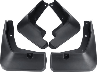 Oshotto Rear Mud Guard, Front Mud Guard For Volkswagen Polo 2009, 2010, 2011, 2012, 2013, 2014(Black)