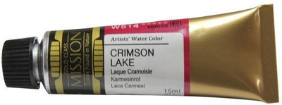 Mijello Mission Gold Class Professional Grade Extra-Fine Watercolour - Crimson Lake (514) - 15 ml(Set of 1, Crimson Lake)