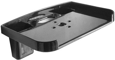 Sivansh stand Plastic Wall Shelf(Number of Shelves - 1, Black)