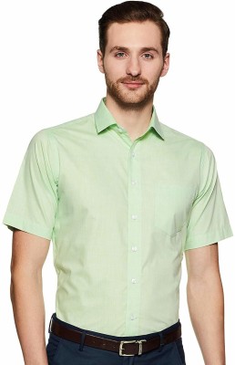 Shaftesbury London Men Solid Formal Green Shirt