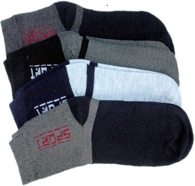 HashKnit Men Color Block Ankle Length(Pack of 4)