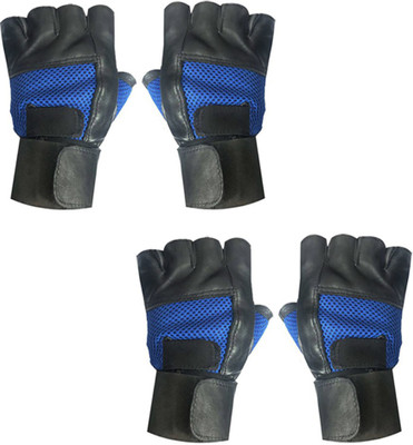 Snipper High Quality Fitness/Gym Gloves With Wrist Support Gym & Fitness Gloves(Blue)