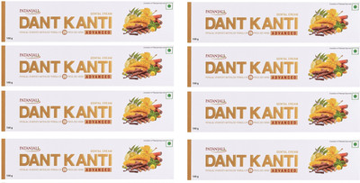 PATANJALI Dant Kanti Advanced - 100g (Pack of 8) Toothpaste(100 g, Pack of 8)