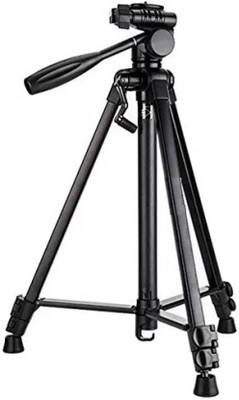 LIFEMUSIC High quality Professional Foldable Heavy Duty/ Camera tripod /Camera stand /; .The Bluetooth remote control suits for IOS and Android Tripod Kit(Black, Supports Up to 3000 g)