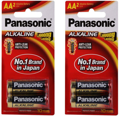 Panasonic ALKALINE AA 1.5V(LR6TDG/2B) PACK OF 4  Battery(Pack of 4)