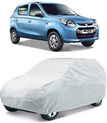 Dust Car Cover For Maruti Suzuki Alto 800 (Without Mirror Pockets)(Silver)