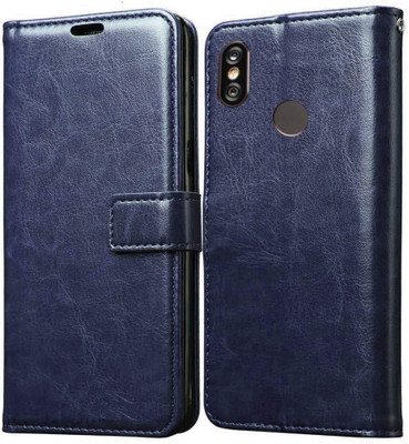 Spicesun Flip Cover for Mi Redmi Y2(Blue, Shock Proof)