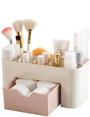 Dowkarrt 6 Compartments Plastic Pen Stand(Pink)