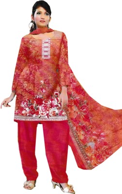 BKRKJ Cotton Silk Solid, Printed Salwar Suit Material