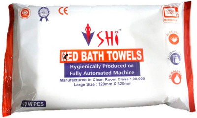 

SHI Bed Bath Towel With Chlorhexidine 10 wipes x 6 packet (60 Pieces)(Pack of 60)