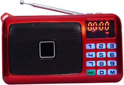 

CRETO FM Radio SM-53 With Torch Support USB, AUX & SD Card FM Radio(Red)