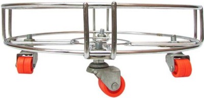 kanyka 4 wheels trolley of gas cylinder Gas Cylinder Trolley(Silver)