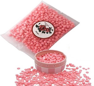 Wingage NATURAL rose pink hard beans stripless no pain bikini Wax Hard Wax Beans for Hair Removal 300 gm Body Facial Hair Removal Wax Beads Large Refill Faux Pearl Beans with 10 Pieces Waxing Spatulas for Women Men Legs, Face, Underarm, Bikini Wax Wax(300 g, Set of 3)