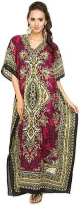 Alexa India Printed Cotton Viscose Blend Women Kaftan