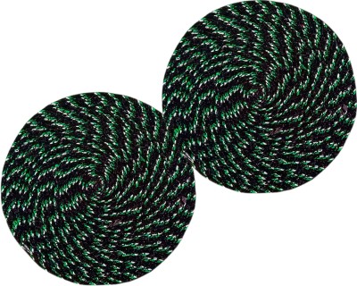 SHF Cotton Door Mat(40X60 cm green multi, Large, Pack of 2)