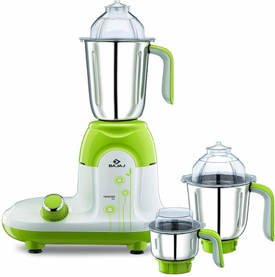 

Bajaj TWISTER DLX 750 Mixer Grinder(White, 3 Jars)