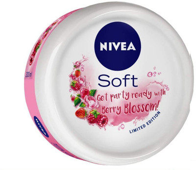 NIVEA Soft Light Berry Blossom With Jojoba Oil Vitamin E Moisturiser(200 ml)