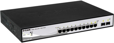 

D-Link D-Link DGS-1210-10 P Smart Gigabit PoE Network Managed Switch 2 SFP Network Switch(Black)