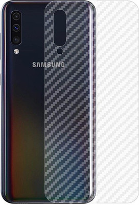 Marshland Back Screen Guard for Samsung Galaxy A50 3D Touch Feel Carbon Fiber Flexible Back Screen Protector Anti Scratch Bubble Free, Transparent(Pack of 1)