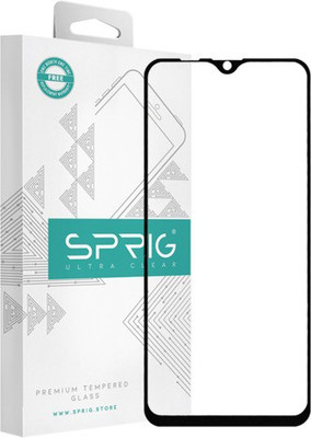 Sprig Edge To Edge Tempered Glass for Sprig Edge To Edge Tempered Glass for Samsung Galaxy M20 (Pack of 1)(Pack of 1)