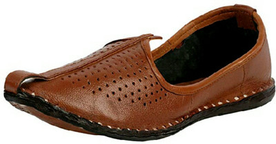 Karans Mojaris For Men(Brown , 8)