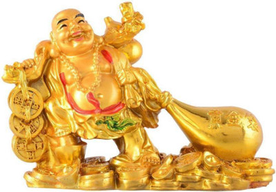 shutupnshop Decorative Showpiece  -  10.16 cm(Polyresin, Gold)