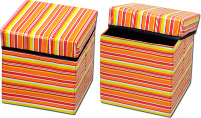 

Fabriclair Foldable Eye-Catching Pattern Storage Living & Bedroom Stool(Multicolor)