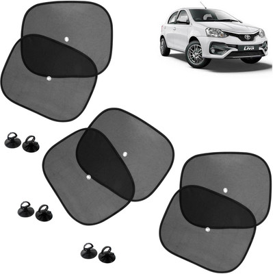 DvineAutoFashionZ Side Window Sun Shade For Toyota Etios Liva(Black)