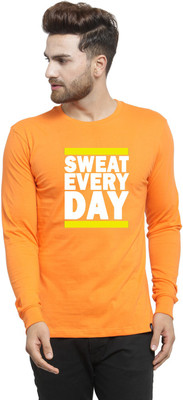 FRISKERS Graphic Print Men Round Neck Orange T-Shirt
