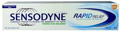 SENSODYNE RAPID RELIEF 80G EACH PACK OF 2 Toothpaste(160 g, Pack of 2)