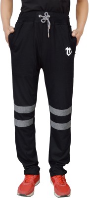 MARK LEUTE Colorblock Men Black Track Pants