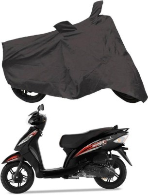 carbox Two Wheeler Cover for TVS(Wego, Grey)