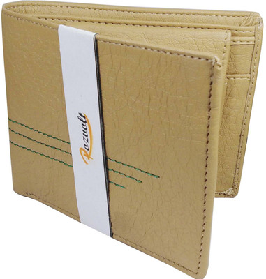 Rozvolt Men Casual Beige Artificial Leather Wallet(3 Card Slots)