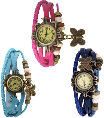 Swisslead Combo Watch For WomenDORI_SKY-BLUE_BLUE_PINK Analog Watch - For Girls