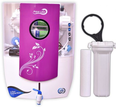 super aqua Aqua lake RO UV UF 10 L RO + UV + UF + TDS Water Purifier(White, Pink)