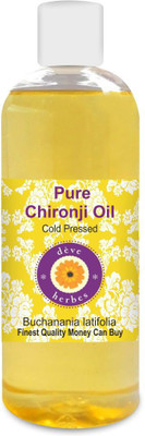 

Deve Herbes Pure Chironji Oil (Buchanania latifolia) 100% Natural Therapeutic Grade Cold Pressed(200 ml)