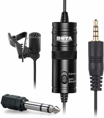 Boya BYM1 Omnidirectional Lavalier Condenser Microphone with 20ft Audio Cable...