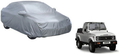 Auto Oprema Car Cover For Maruti Suzuki Gypsy (With Mirror Pockets)(Silver)