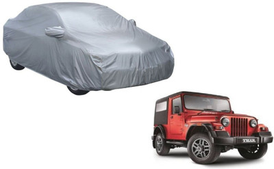 Auto Oprema Car Cover For Mahindra Thar (With Mirror Pockets)(Silver)