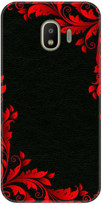 Smutty Back Cover for Samsung Galaxy J2 2018, SM-J250F, SM-J250G - Red Floral Print(Black, Red, Hard Case, Pack of: 1)