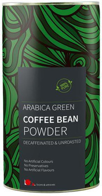 

looms & weaves Decaffeinated, Unroasted & Natural Weight Loss/Weight Control Supplement-Organic Arabica Green Coffee Beans Powder- 400 Gms Instant Coffee(400 g, Green Coffee Flavoured)